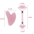 IceLumi Rose Quartz Face Roller Rosy Ritual for Timeless Skin