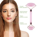 IceLumi Rose Quartz Face Roller Rosy Ritual for Timeless Skin