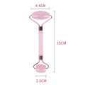 IceLumi Rose Quartz Face Roller Rosy Ritual for Timeless Skin