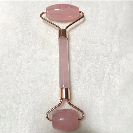 IceLumi Rose Quartz Face Roller Rosy Ritual for Timeless Skin